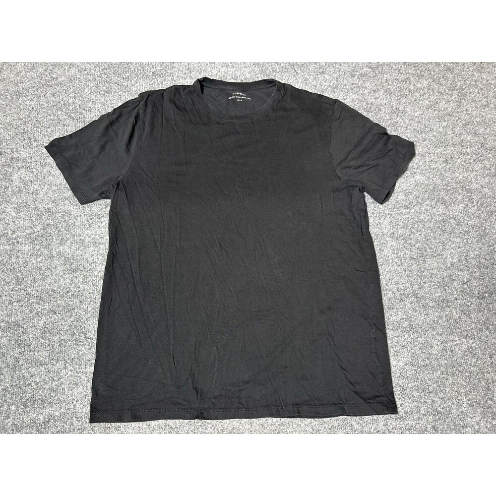 Vince Shirt Mens S Black Short Sleeve Crew Neck Pima Cotton Tee Peru Tagless